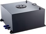 15 Gallon Fuel Cell Gas Tank Aluminum with Level Sender Black Street Drift