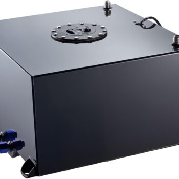 15 Gallon Fuel Cell Gas Tank Aluminum with Level Sender Black Street Drift