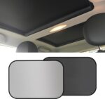 2PCS Car Sunroof Sun shade, Sunroof Cover, Foldable UV Reflector Reflective Covers Block UV Rays Glare, Interior Sun Protector Sunshade Car Accessories for ,  &  R56