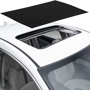 Car Window Shade, 25.6"×39.4" Automotive Sunroof Cling Sun Shade Blocker, Magnetic Breathable Mesh Vehicle Sunshade for Sun Glare and UV Rays Protection, Car Accessories