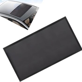 Car Sunroof Breathable Mesh, Foldable Camping Accessories, No Tool Installation, 39x25.5In Universal Automotive Sunroof Sun Protection (Black)