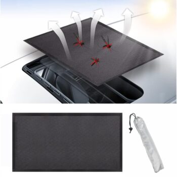 Car Sunroof Sunshade,Sun Shade Magnetic Net,Car Roof Cover,Breathable Mesh Magnetic Sunroof Screen,UV Sun Protection for Baby Kids Breastfeeding When Parking on Trips(Large)