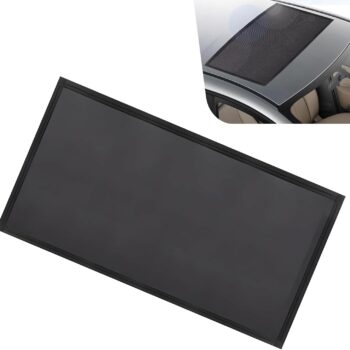 1 PC Car Sunroof Sun Shade Mesh, Breathable Sun Protection Vehicle Screen Mesh, 39.37" x 25.59" Foldable Easy Installation Camping Protector, Suitable for Camping Accessories (Black)