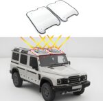 Car Sunroof Sun Shade Compatible with  - Folding Sunroof Glass Roof Sunshade Sun Protection UV Protection (2PCS)